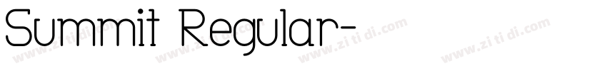Summit Regular字体转换